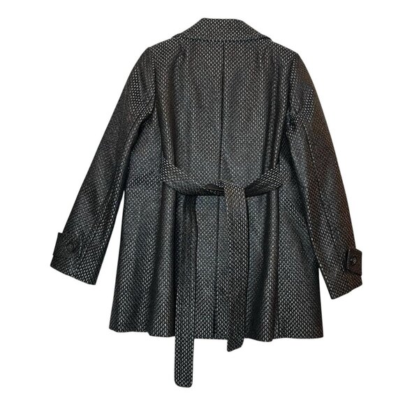 J. Crew Collection Women’s Gray Size Jacket Coat Blazer Rayón Silk Blend Belt - Picture 2 of 12